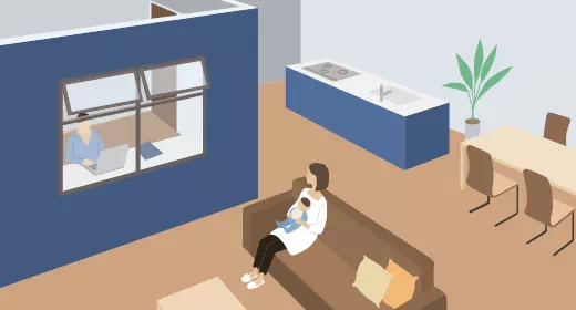 イラスト:室内窓