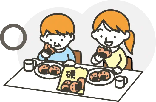 説明イラスト:食べないほうがよい食べ物はありますか?