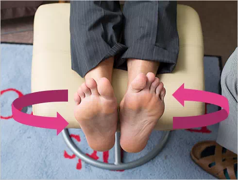 図：靭帯の自己チェック