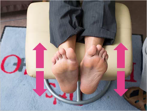 図：靭帯の自己チェック